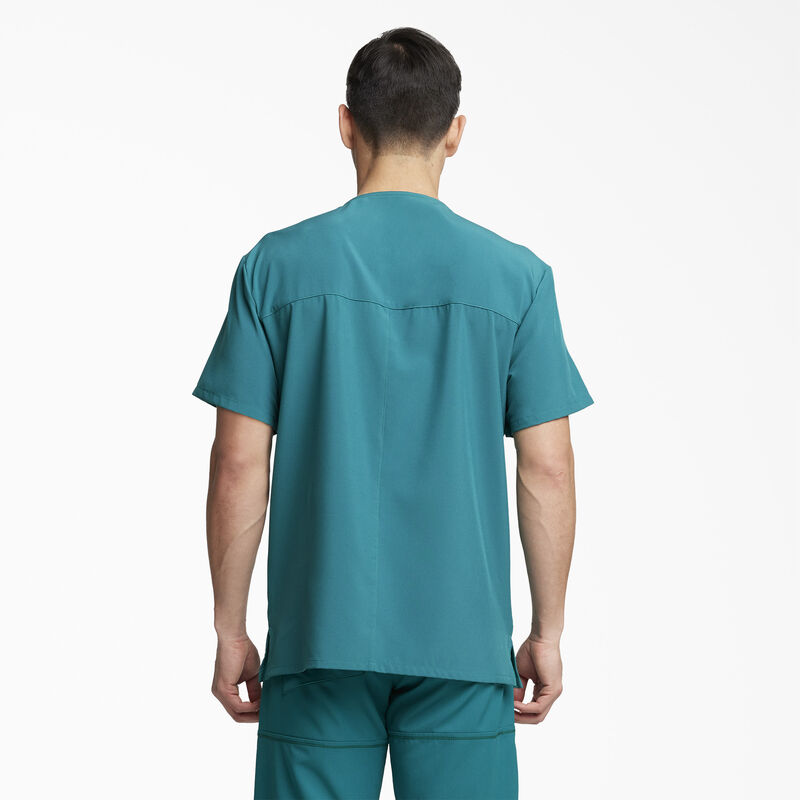Dickies Men's EDS Essentials V-Neck Scrub Top with Patch Pockets Hunter Green ID-q4pY1kst