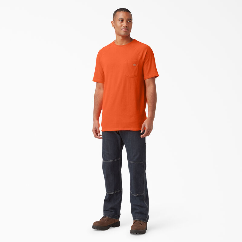 Dickies Cooling Short Sleeve Pocket T-Shirt Bright Orange ID-qOI7Te4b