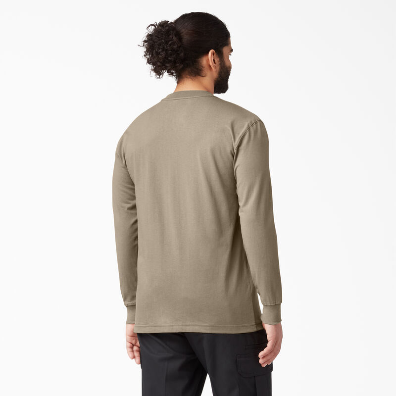 Dickies Heavyweight Long Sleeve Pocket T-Shirt Desert Sand ID-qPFk7IYi