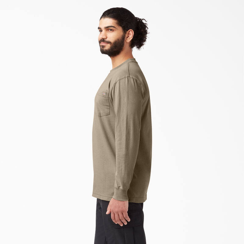 Dickies Heavyweight Long Sleeve Pocket T-Shirt Desert Sand ID-qPFk7IYi