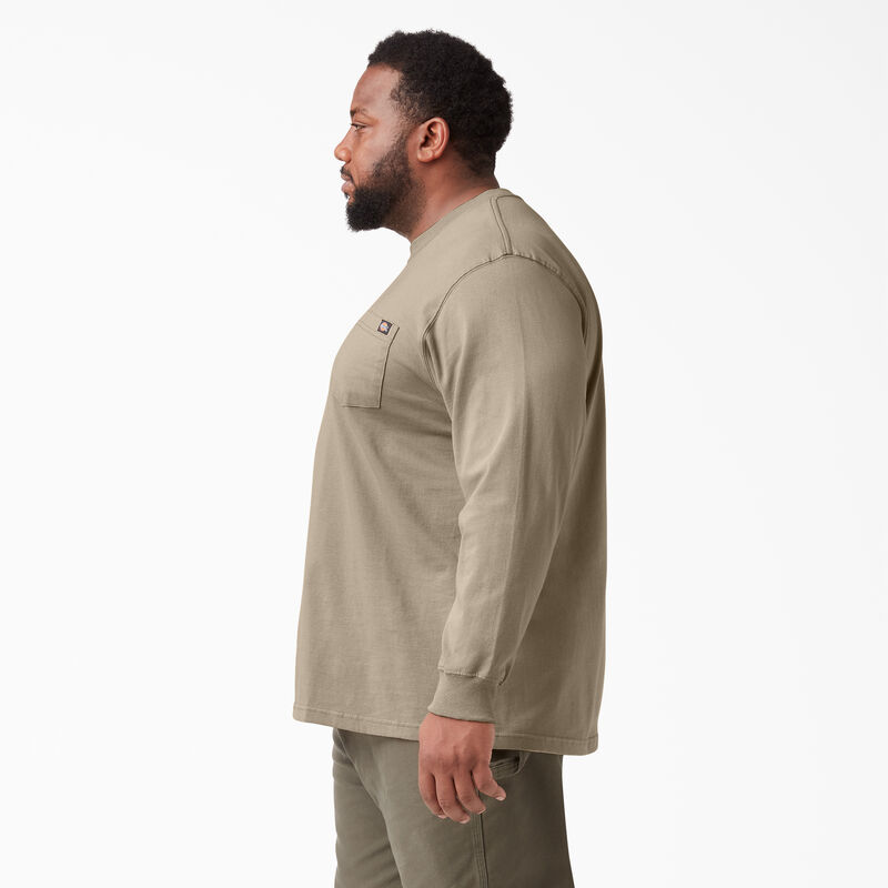 Dickies Heavyweight Long Sleeve Pocket T-Shirt Desert Sand ID-qPFk7IYi