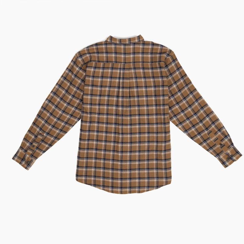 Dickies FLEX Long Sleeve Flannel Shirt Brown Duck/Ink Navy Plaid ID-qWLsbopJ