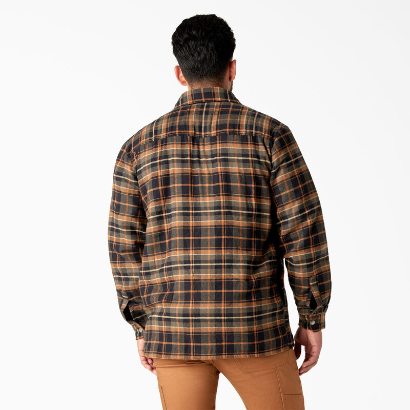 Dickies Water Repellent Fleece-Lined Flannel Shirt Jacket Moss/Black Plaid ID-qWcfGzAM