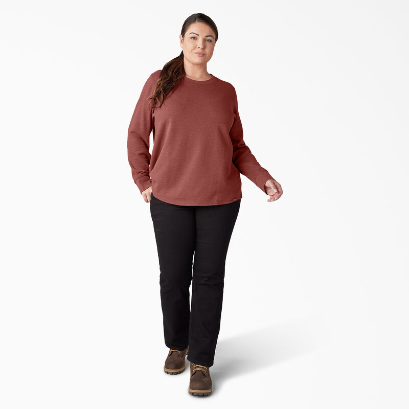Dickies Plus Long Sleeve Thermal Shirt Fired Brick Single Dye ID-qb9baMml