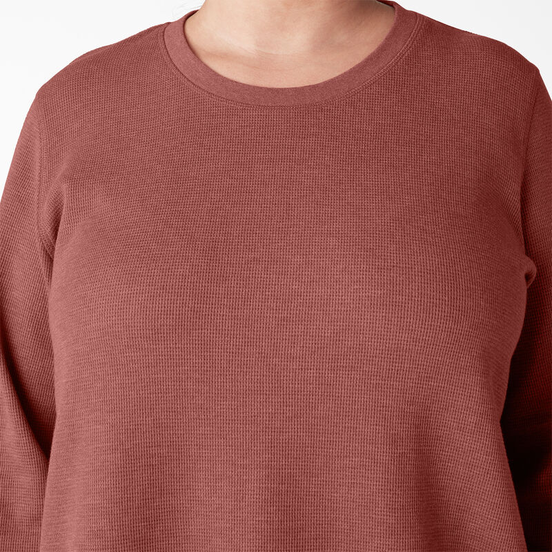 Dickies Plus Long Sleeve Thermal Shirt Fired Brick Single Dye ID-qb9baMml