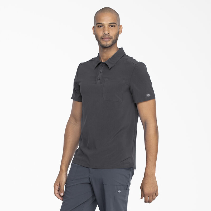 Dickies Men's EDS Essentials Medical Polo Shirt Pewter Gray ID-qmXr6tPO