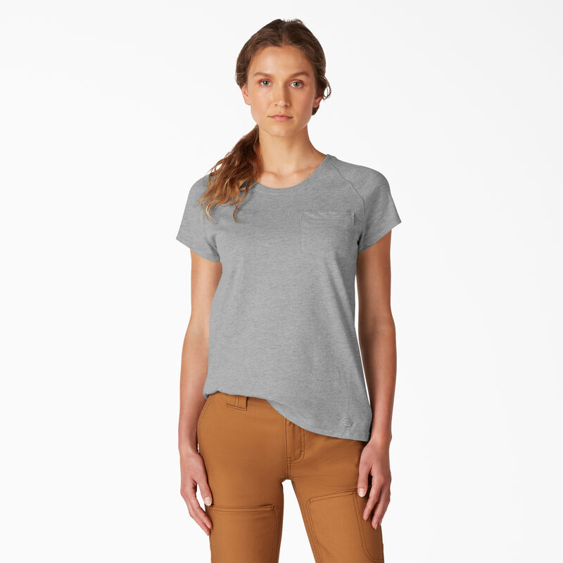 Dickies Cooling Short Sleeve Pocket T-Shirt Heather Gray ID-qmrUgXOP