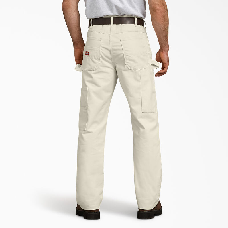 Dickies Relaxed Fit Double Knee Carpenter Painter's Pants Natural Beige ID-qnfcwyOR