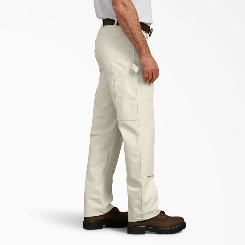 Dickies Relaxed Fit Double Knee Carpenter Painter's Pants Natural Beige ID-qnfcwyOR