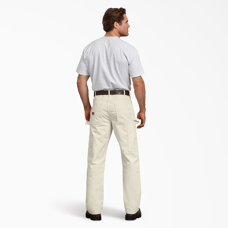 Dickies Relaxed Fit Double Knee Carpenter Painter's Pants Natural Beige ID-qnfcwyOR