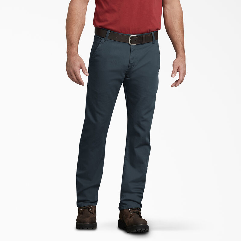 Dickies FLEX Regular Fit Duck Carpenter Pants Stonewashed Diesel Gray ID-qti9sDx4