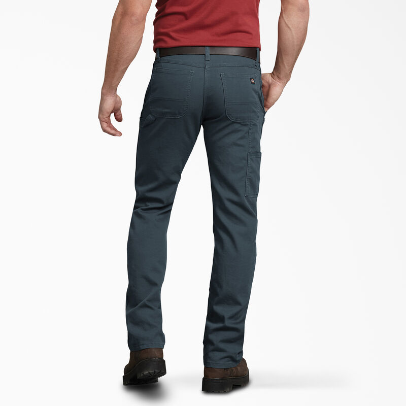Dickies FLEX Regular Fit Duck Carpenter Pants Stonewashed Diesel Gray ID-qti9sDx4
