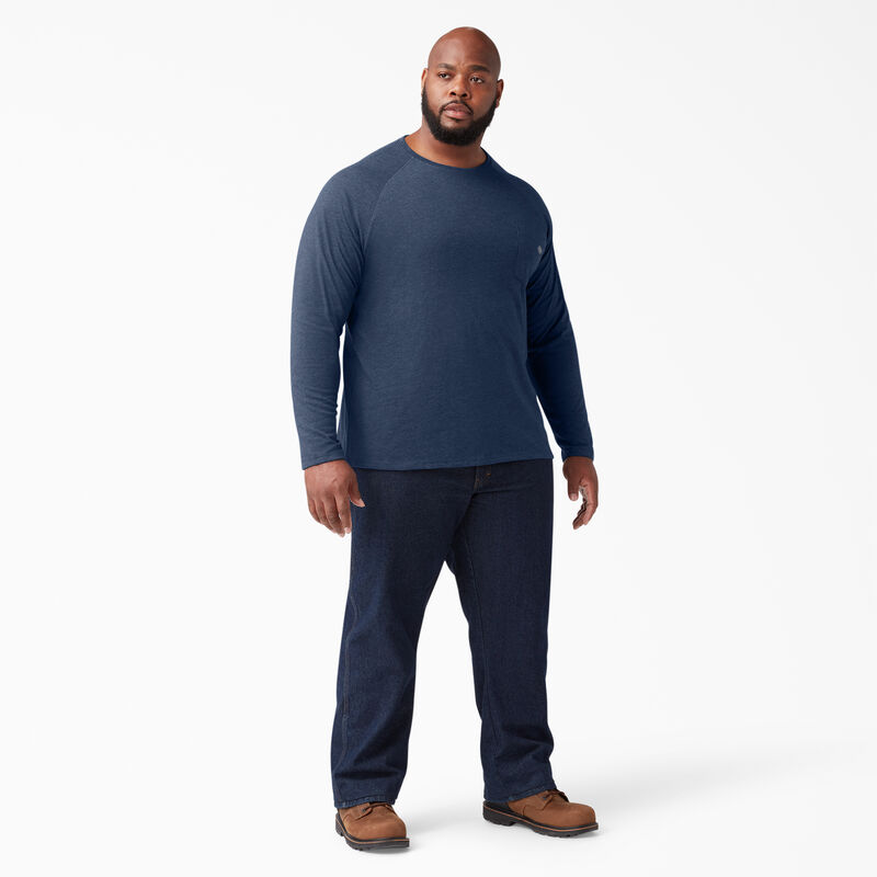 Dickies Cooling Long Sleeve Pocket T-Shirt Dark Navy Heather ID-qzMMnQPE