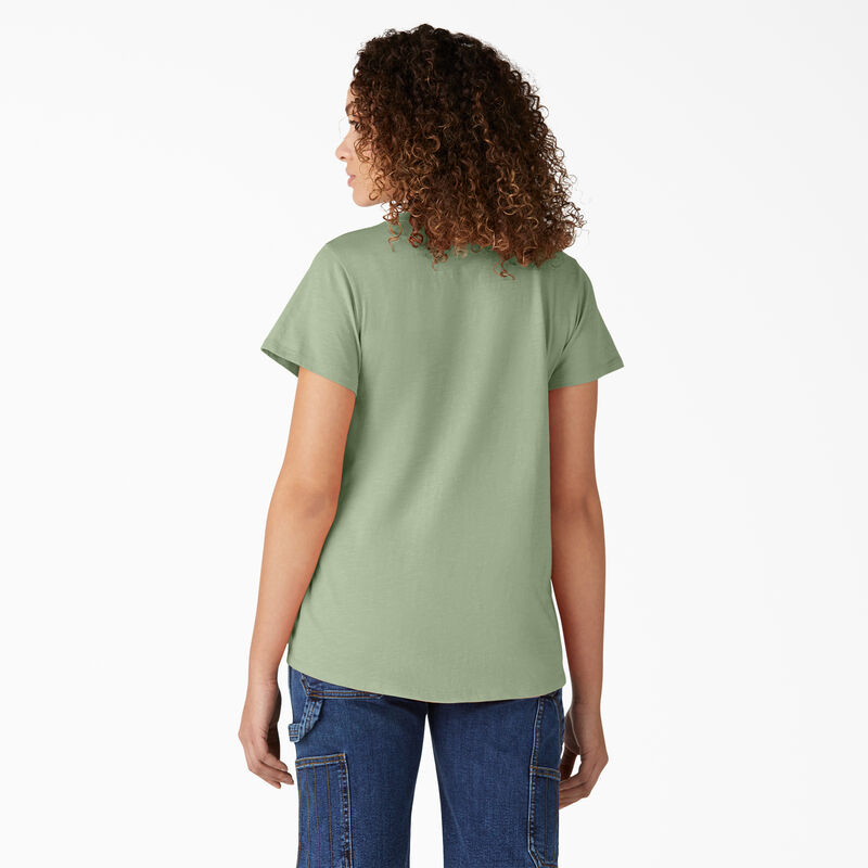 Dickies Short Sleeve V-Neck T-Shirt Celadon Green ID-rCp8oD7m