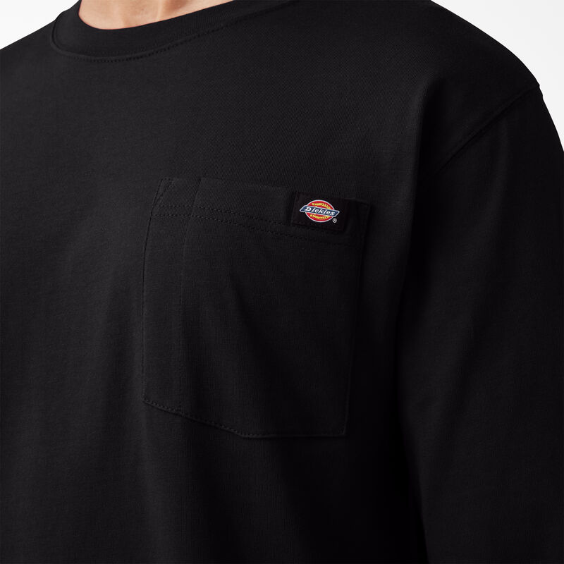 Dickies Logo Graphic Long Sleeve Pocket T-Shirt Black ID-rHdpsb4H