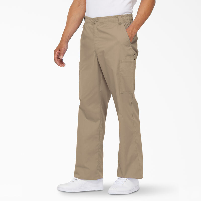 Dickies Men's EDS Signature Cargo Scrub Pants Khaki ID-rIUEBQuI