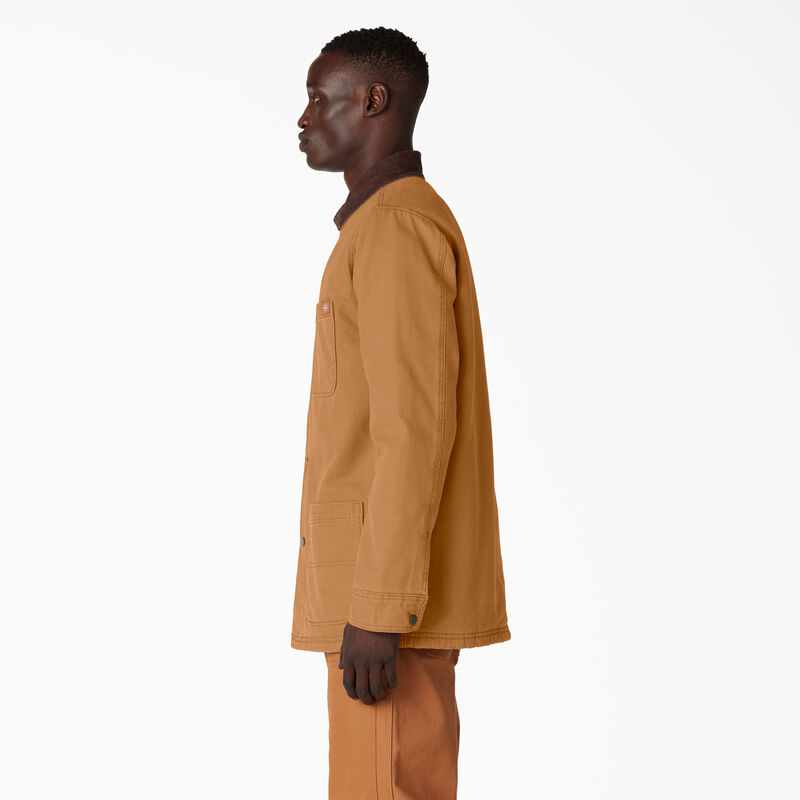 Dickies Stonewashed Duck Lined Chore Coat Stonewashed Brown Duck ID-rUY1Pipx