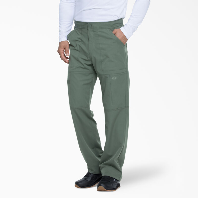 Dickies Men's Dynamix Cargo Scrub Pants Olive Green ID-rioRDF5e