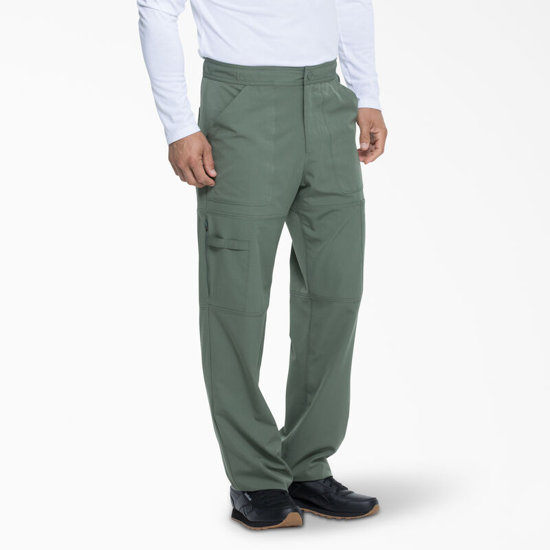 Dickies Men's Dynamix Cargo Scrub Pants Olive Green ID-rioRDF5e