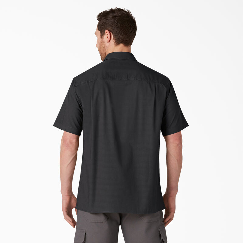 Dickies Short Sleeve Ripstop Work Shirt Rinsed Black ID-rkL0rp7R