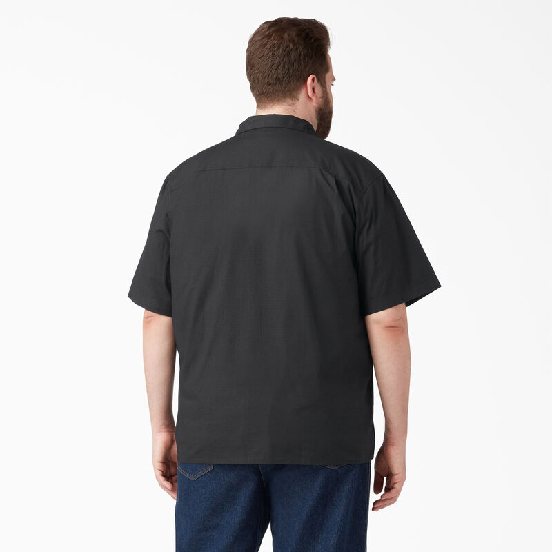 Dickies Short Sleeve Ripstop Work Shirt Rinsed Black ID-rkL0rp7R