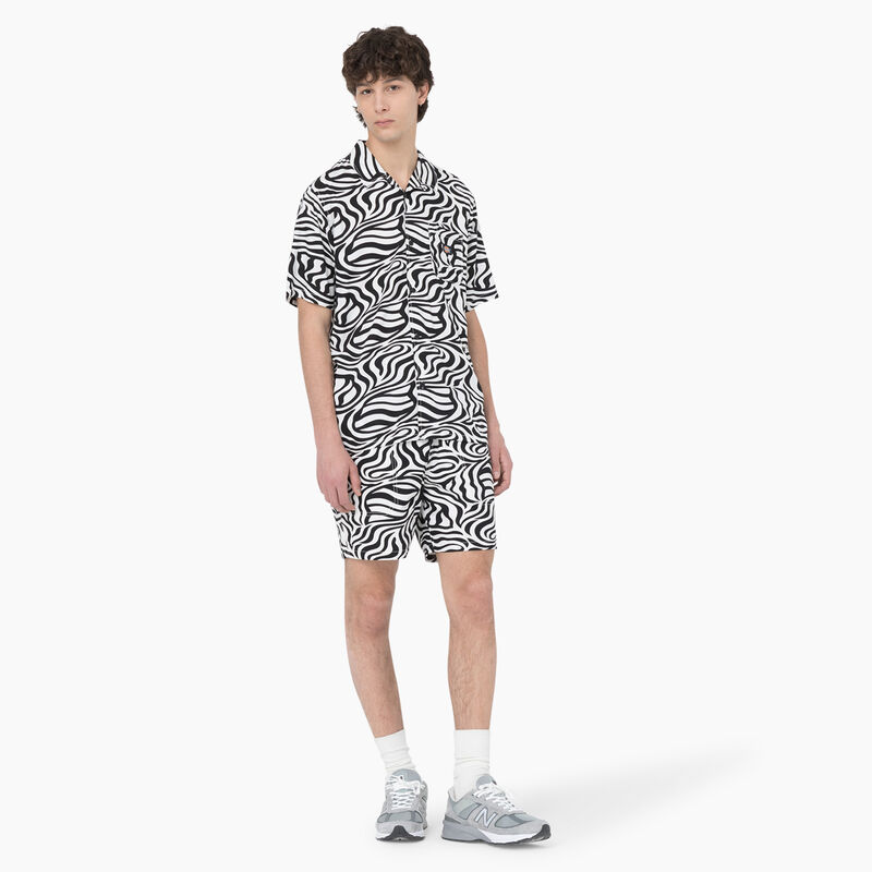 Dickies Zebra Print Short Sleeve Shirt Black/White ID-rljsm8i3