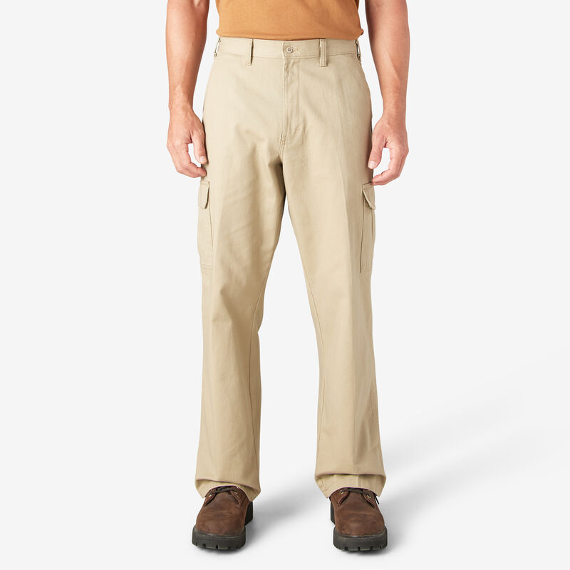 Dickies Loose Fit Cargo Pants Rinsed Khaki ID-rmsMd5FH