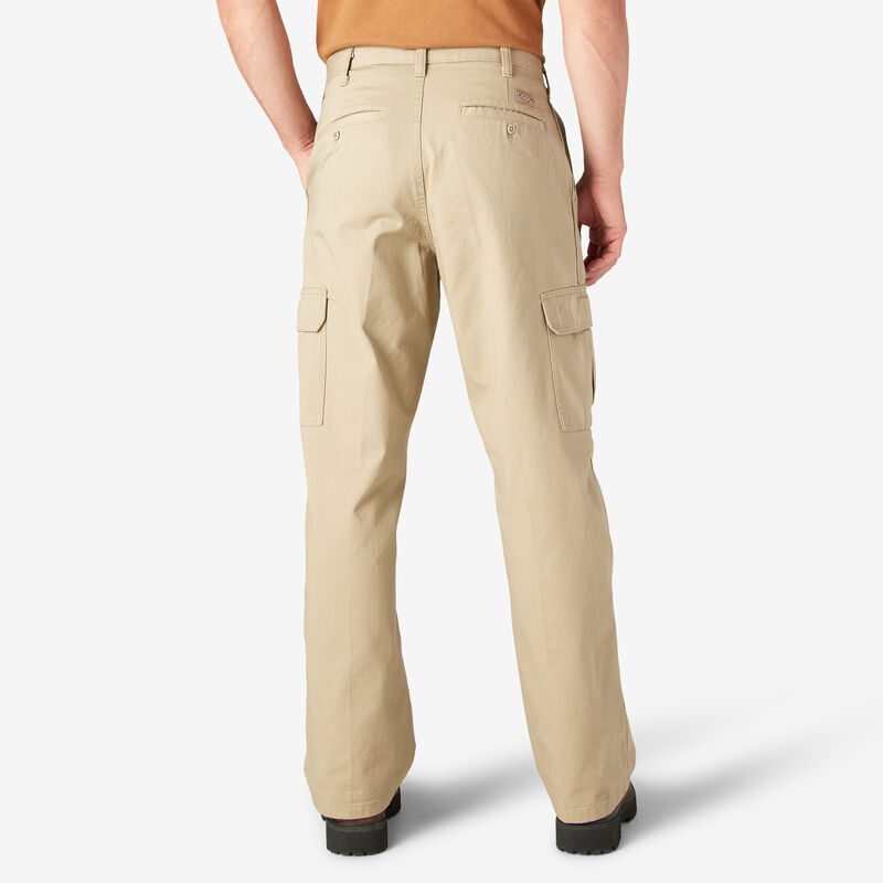 Dickies Loose Fit Cargo Pants Rinsed Khaki ID-rmsMd5FH