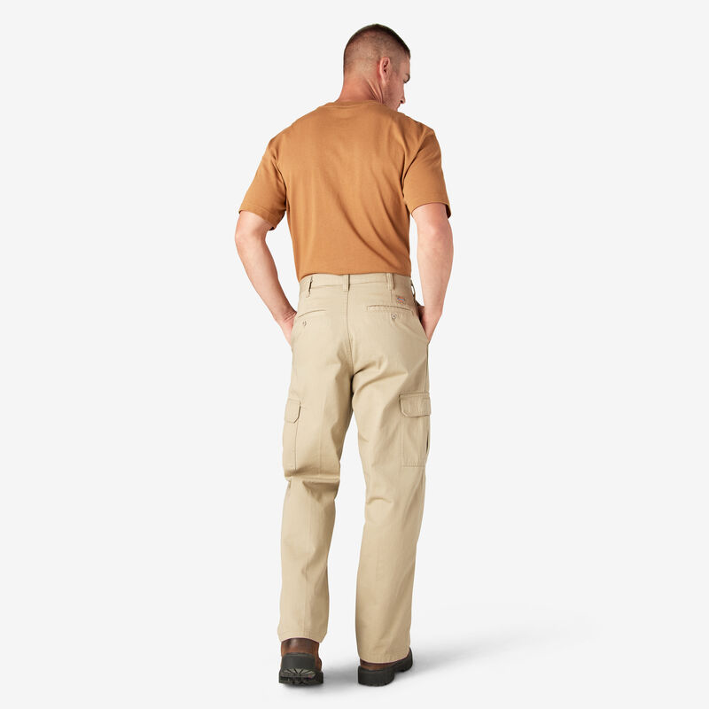 Dickies Loose Fit Cargo Pants Rinsed Khaki ID-rmsMd5FH