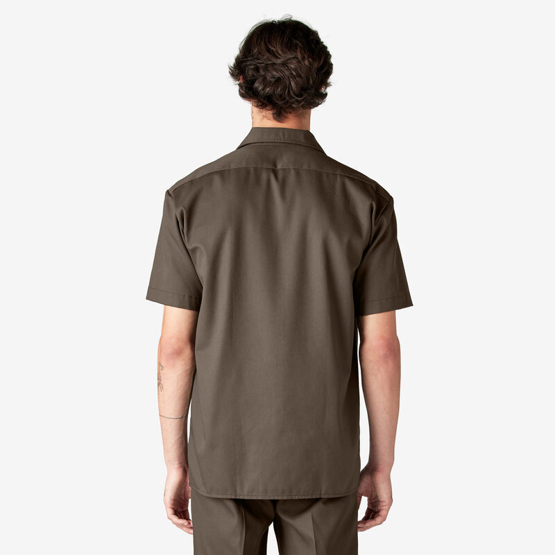 Dickies Short Sleeve Work Shirt Mushroom ID-rnNRUB8P