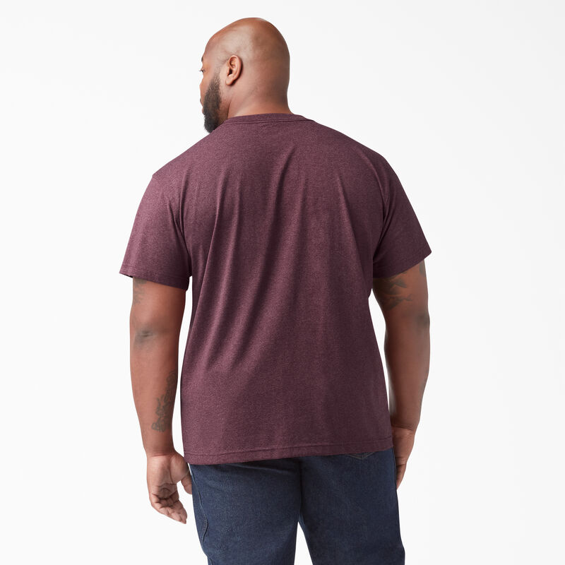 Dickies Heavyweight Heathered Short Sleeve Pocket T-Shirt Burgundy ID-rqq2vUhv