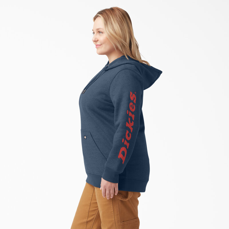 Dickies Plus Heavyweight Logo Sleeve Pullover Heather Navy ID-rroqF9wy
