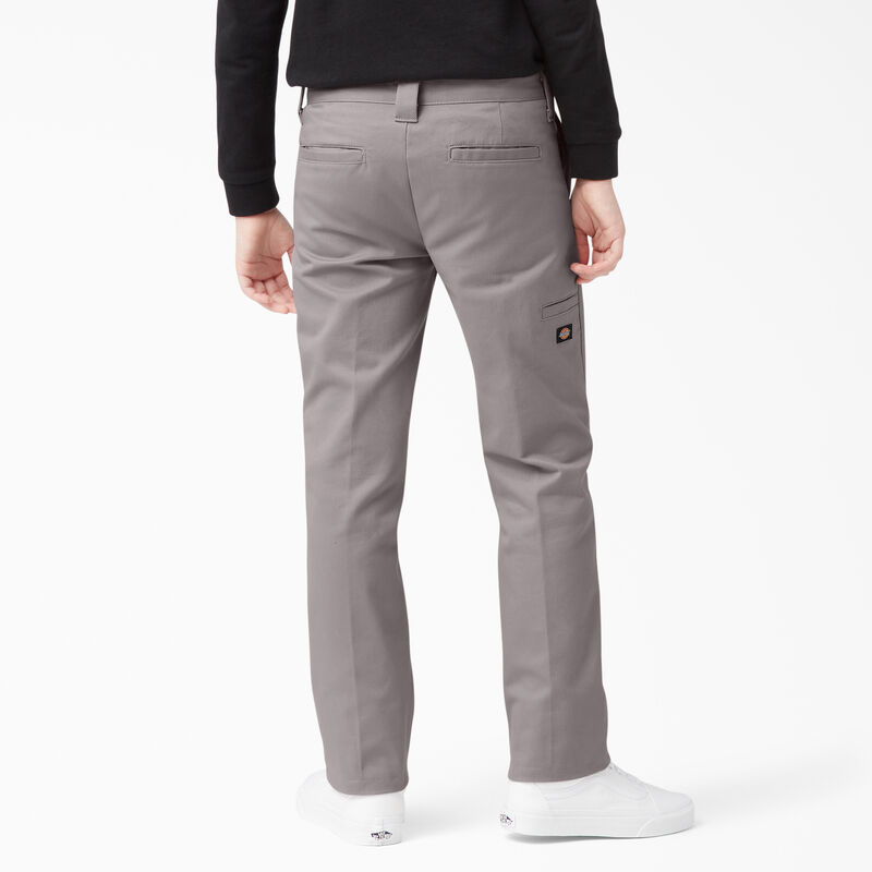 Dickies Boys' FLEX Skinny Fit Pants, 4-20 Silver ID-rxFrh9KH