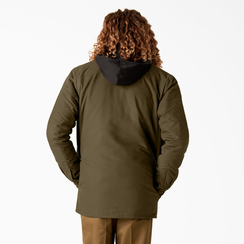 Dickies Skateboarding Duck Shirt Jacket Dark Olive ID-rxru7ITp