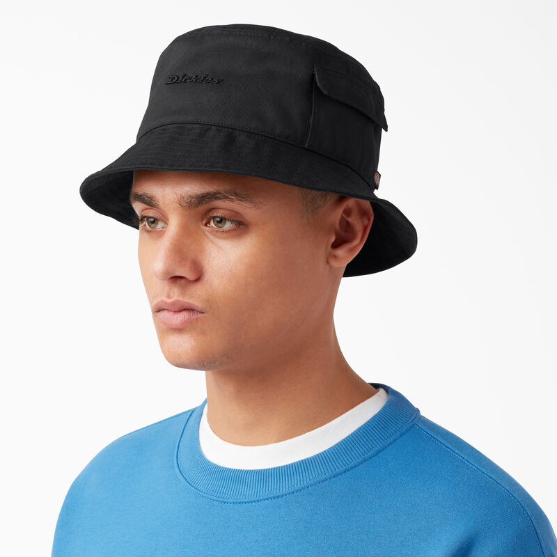 Dickies Script Logo Bucket Hat Black ID-s3NqDUZ1