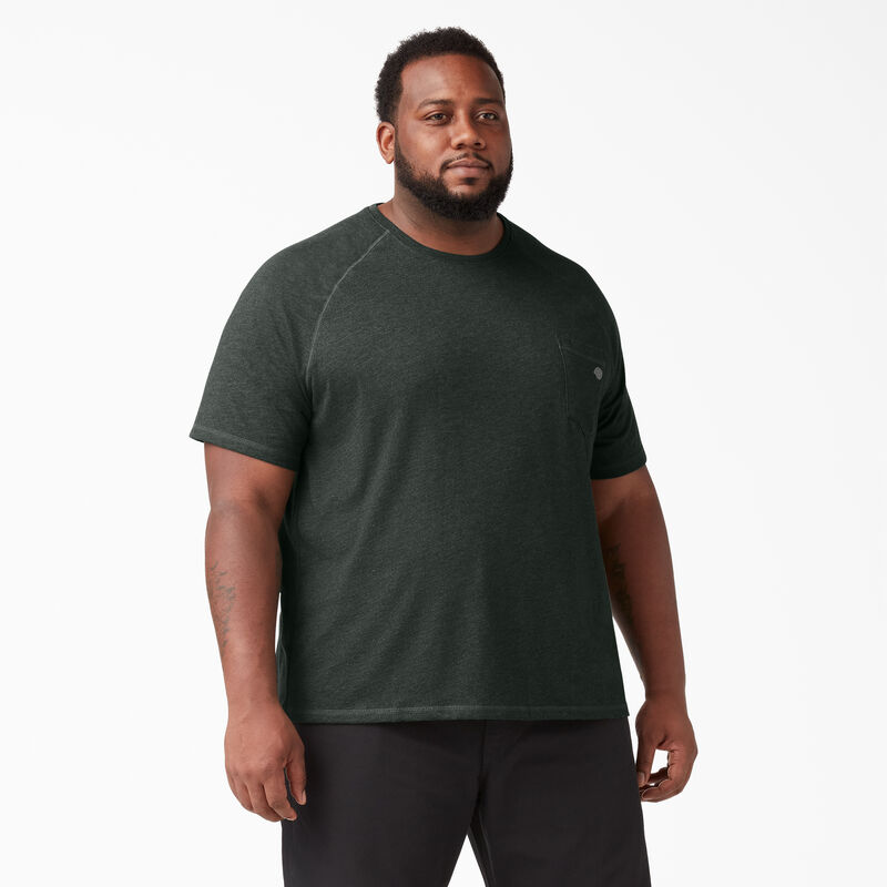 Dickies Cooling Short Sleeve Pocket T-Shirt Hunter Green Heather ID-sKT93SbE
