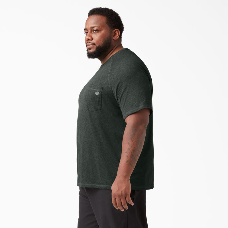 Dickies Cooling Short Sleeve Pocket T-Shirt Hunter Green Heather ID-sKT93SbE