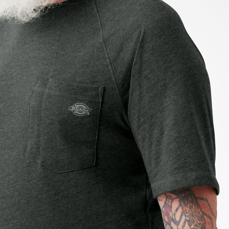 Dickies Cooling Short Sleeve Pocket T-Shirt Hunter Green Heather ID-sKT93SbE