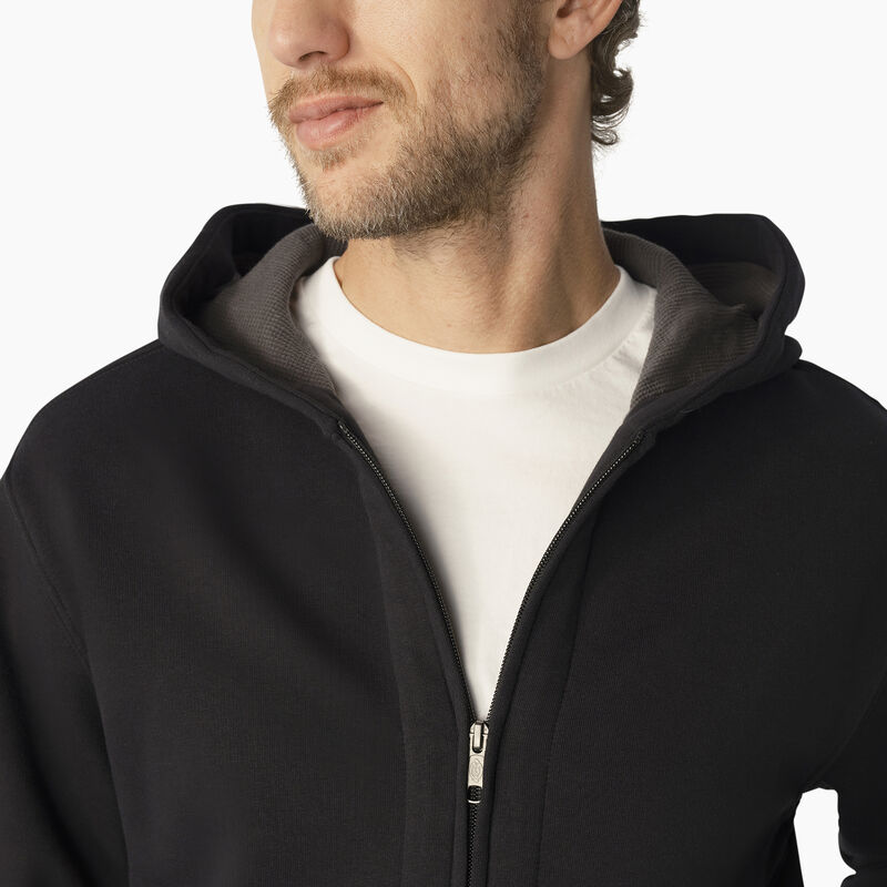 Dickies Thermal Lined Full-Zip Fleece Hoodie Black ID-sMbbC77a