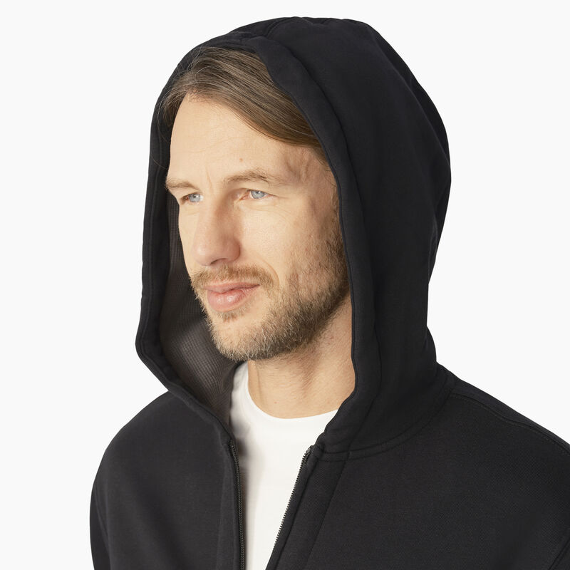 Dickies Thermal Lined Full-Zip Fleece Hoodie Black ID-sMbbC77a