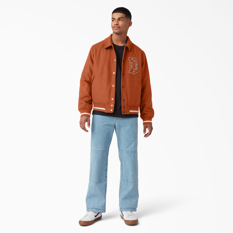 Dickies Collegiate Jacket Gingerbread Brown ID-sOJi57Jc