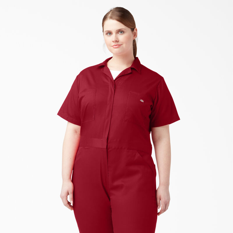Dickies Plus FLEX Cooling Short Sleeve Coveralls English Red ID-sOsrwztp