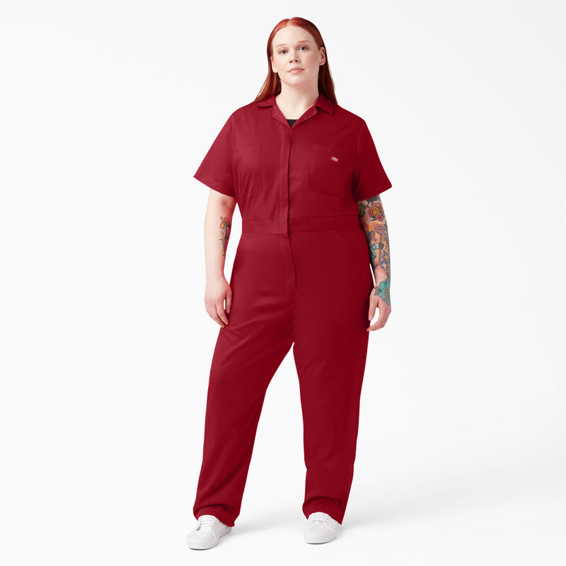 Dickies Plus FLEX Cooling Short Sleeve Coveralls English Red ID-sOsrwztp