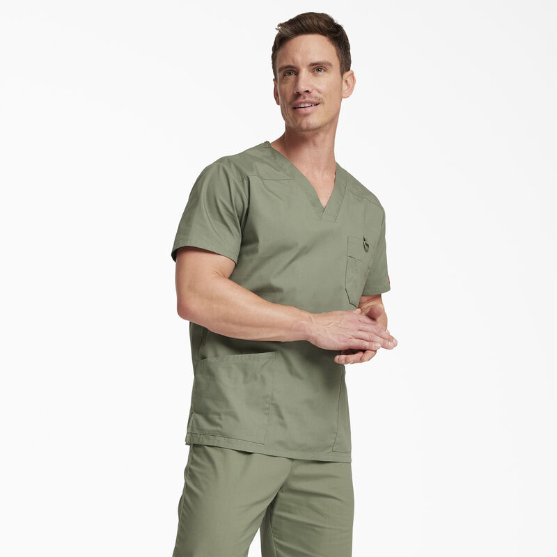 Dickies Men's EDS Signature V-Neck Scrub Top Regular ID-sjpSu0hv