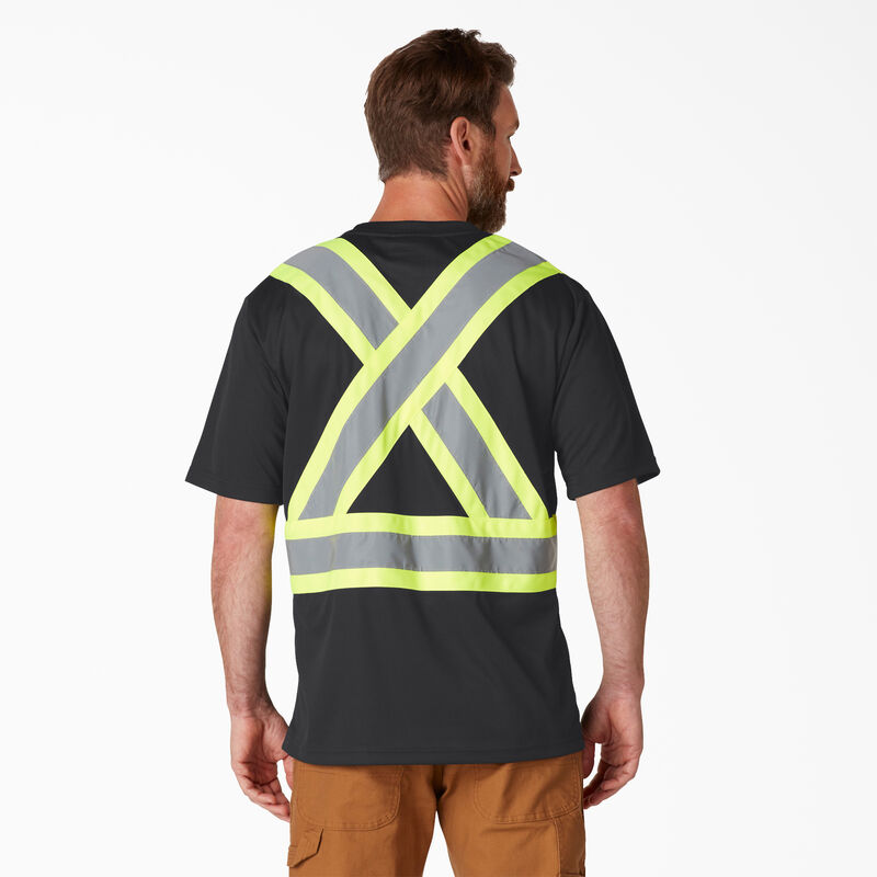 Dickies Hi Vis Safety Short Sleeve T-Shirt Black ID-skqgplwU