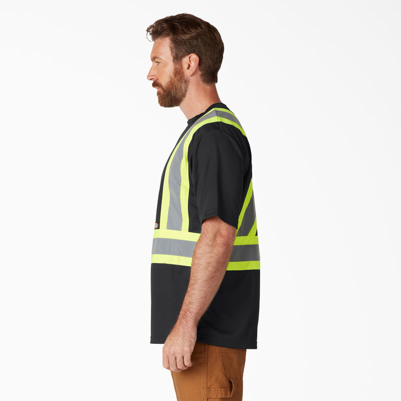 Dickies Hi Vis Safety Short Sleeve T-Shirt Black ID-skqgplwU
