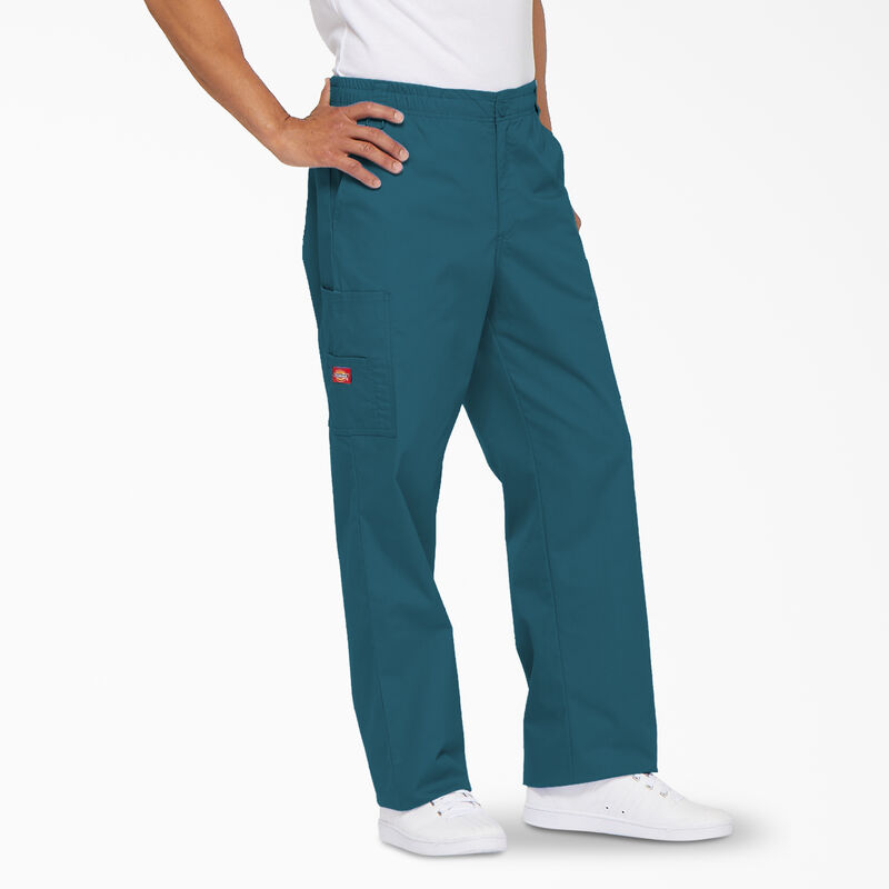 Dickies Men's EDS Signature Cargo Scrub Pants Caribbean Blue ID-sl64bHtf