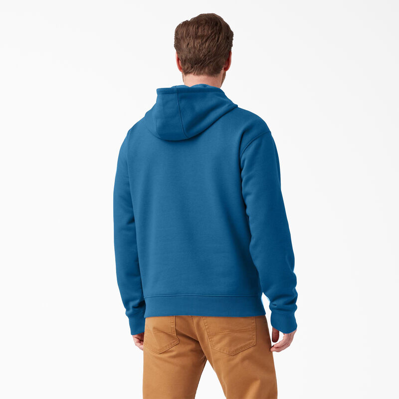 Dickies Water Repellent Logo Sleeve Hoodie Vallarta Blue ID-sllX4jmW