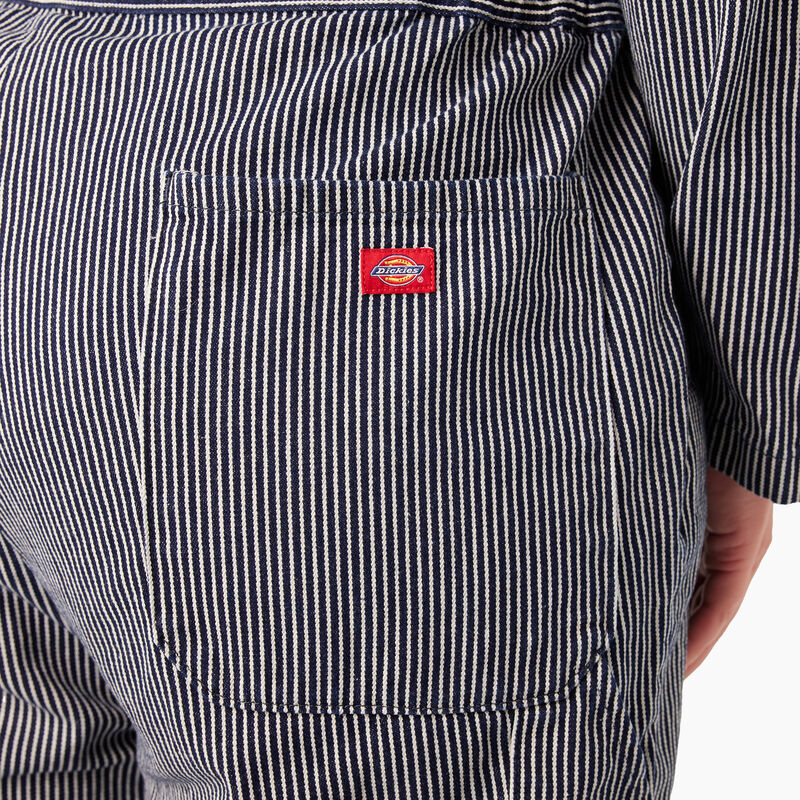 Dickies Plus Relaxed Fit Long Sleeve Hickory Stripe Overalls Regular ID-smvAU26B