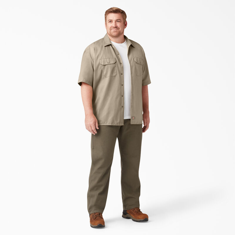 Dickies Short Sleeve Work Shirt Desert Sand ID-snppns0Q